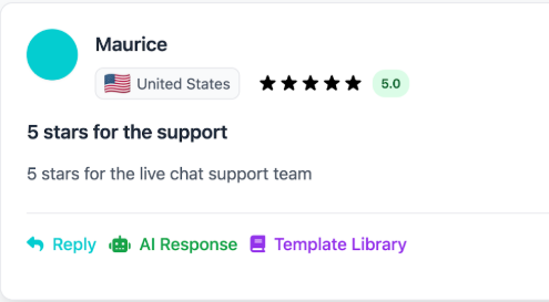 Review Management Interface